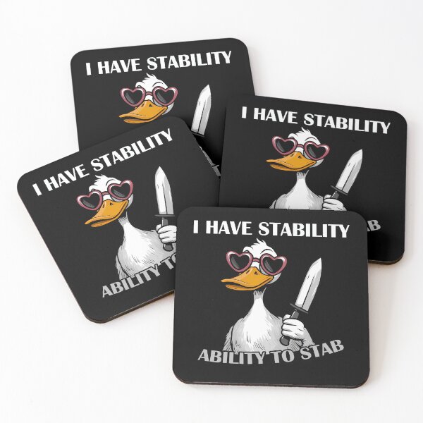 Item preview, I Have Stability Ability To Stab - Duck Meme designed and sold by EnchantedOwl.
