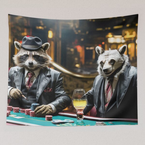 Item preview, #3 Capo Raccoon & Black Eye – A High-Stakes Negotiation designed and sold by ACAFUCA.