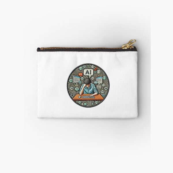 Item preview, AI Overload Embroidered Patch designed and sold by #Adulting Central.