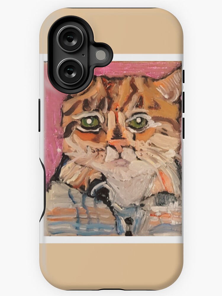 Aperçu 1 sur 4. Coque iPhone avec l'œuvre Chat orange créée et vendue par Shannonkid24.