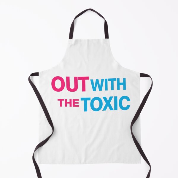Item preview, OUT WITH THE TOXIC -pink and blue designed and sold by FitEnvy.