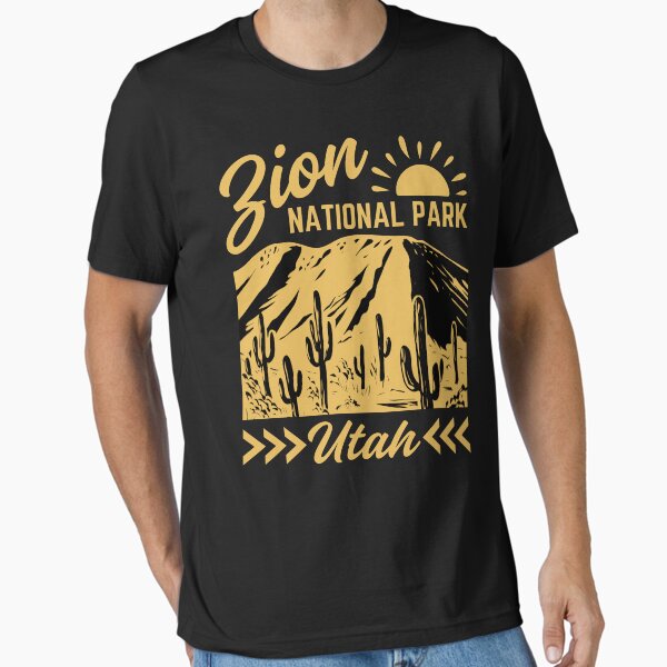 Vista previa del artículo con la obra «Parque Nacional Zion de Utah en estilo vintage: bronceado», diseñado y vendido por WesternLocales.