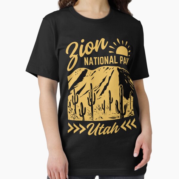 Vista previa del artículo con la obra «Parque Nacional Zion de Utah en estilo vintage: bronceado», diseñado y vendido por WesternLocales.
