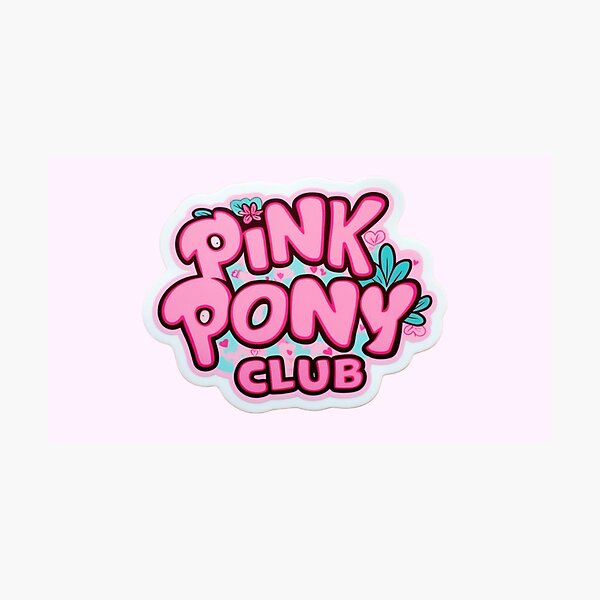 Item preview,  Kawaii Cartoon Pretty Pink Pony Club designed and sold by hannah01789.