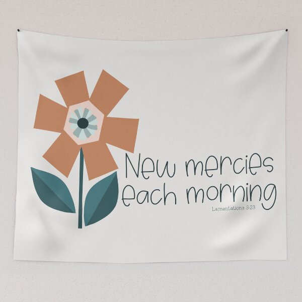Item preview, Mercies are New - Lamentations 3:23  designed and sold by Willow & Grace Designs.