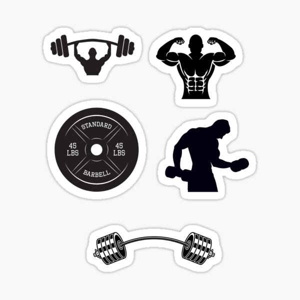 Item preview, Iron Gains: Fitness Icons Sticker designed and sold by AppliedDesigns1.