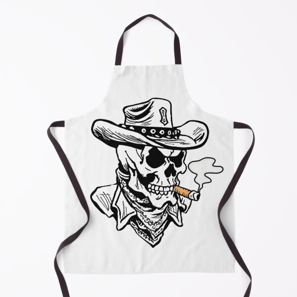 Item preview, Smokin’ Cowboy Skeleton – Western Outlaw Skull Art for T-Shirts & Wall Décor designed and sold by KreativKulture.