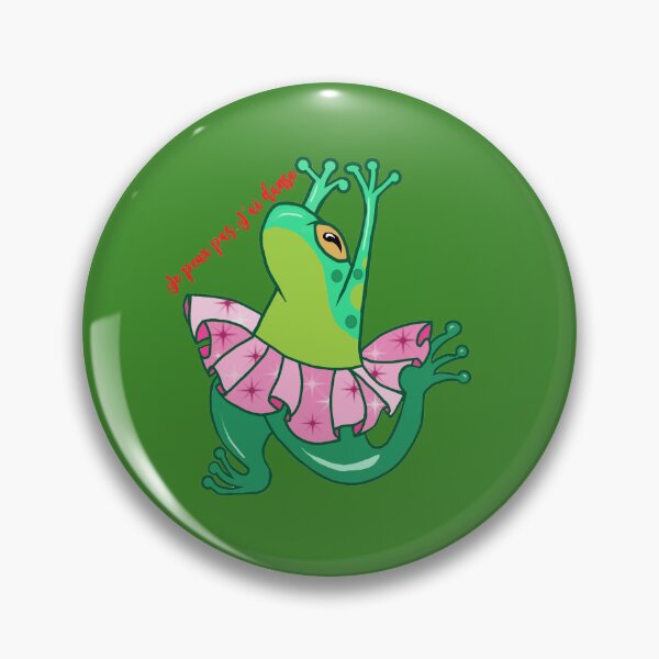 Item preview, I can't, I have to dance....frog in a tutu designed and sold by voicivoila.