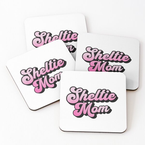 Item preview, Sheltie Mom Cute Pink Cursive Summer Gift designed and sold by Guarddogdrive.