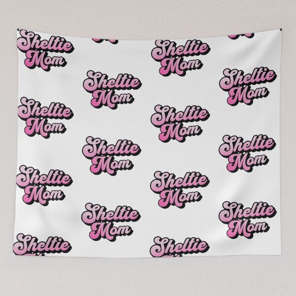 Item preview, Sheltie Mom Cute Pink Cursive Summer Gift designed and sold by Guarddogdrive.