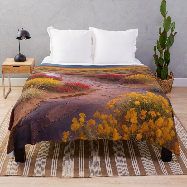 Item preview, Colorful Desert Flowers After Rain: A Blooming Oasis designed and sold by RK - Shop.