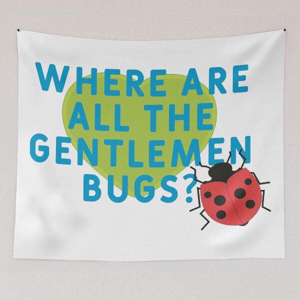 Item preview, Cute Ladybug Where Are All the Gentlemen Bugs designed and sold by MoePark.