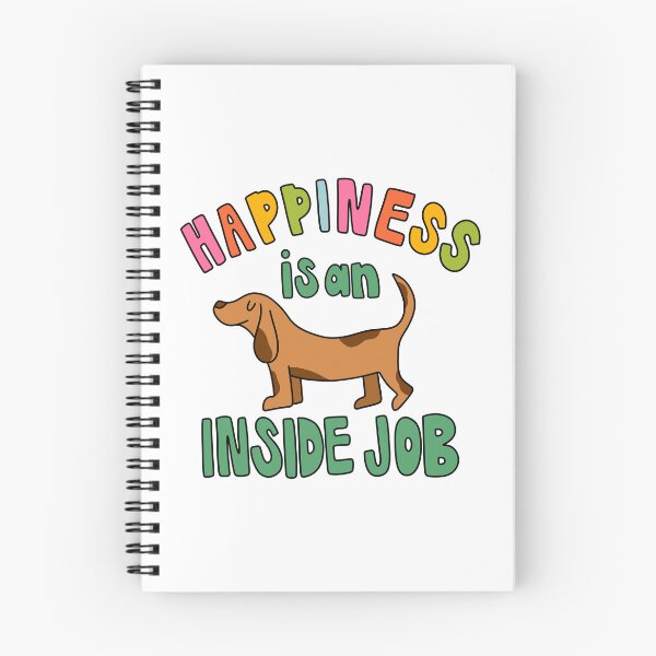 Item preview, Happiness is an Inside Job Dachshund designed and sold by GraceMakes03.