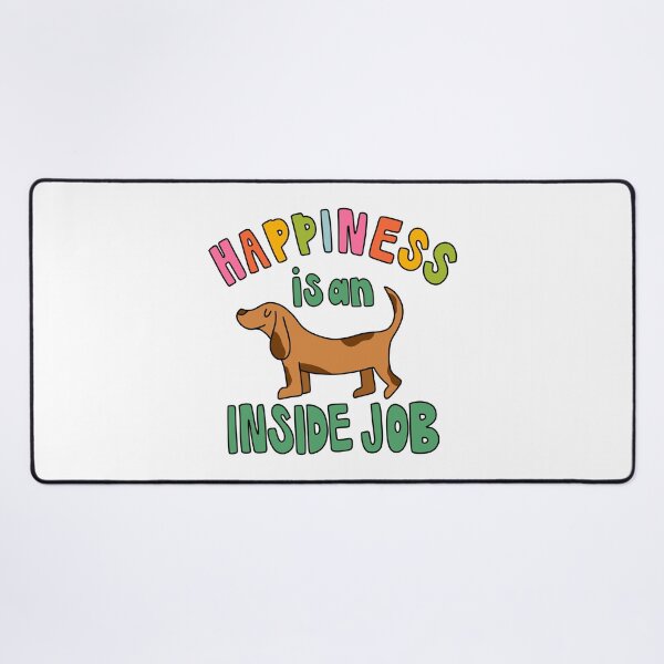 Item preview, Happiness is an Inside Job Dachshund designed and sold by GraceMakes03.