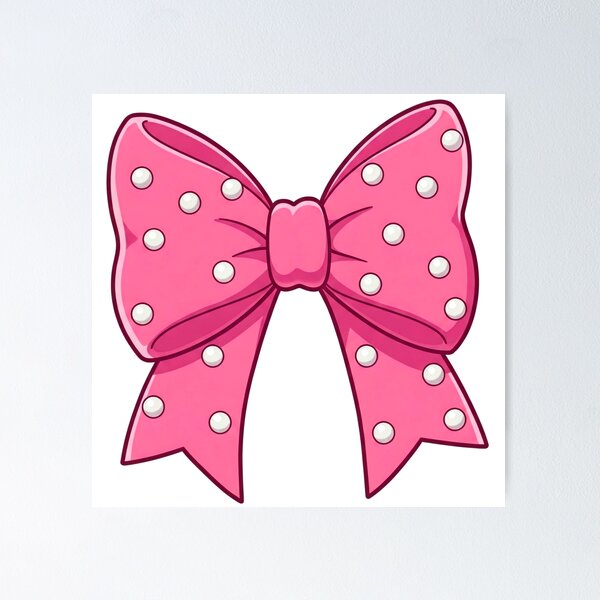 Item preview, AI Generated Coquette Cartoony Bow designed and sold by TheArtistBunny.