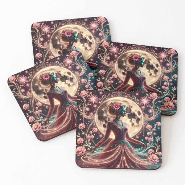 Item preview, Beautiful Japanese geisha in sparkles,  kimono, purple, flowers   designed and sold by Coolparrotgirl.