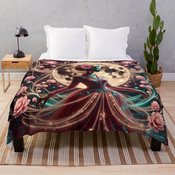 Item preview, Beautiful Japanese geisha in sparkles, kimono, purple, flowers designed and sold by Coolparrotgirl.
