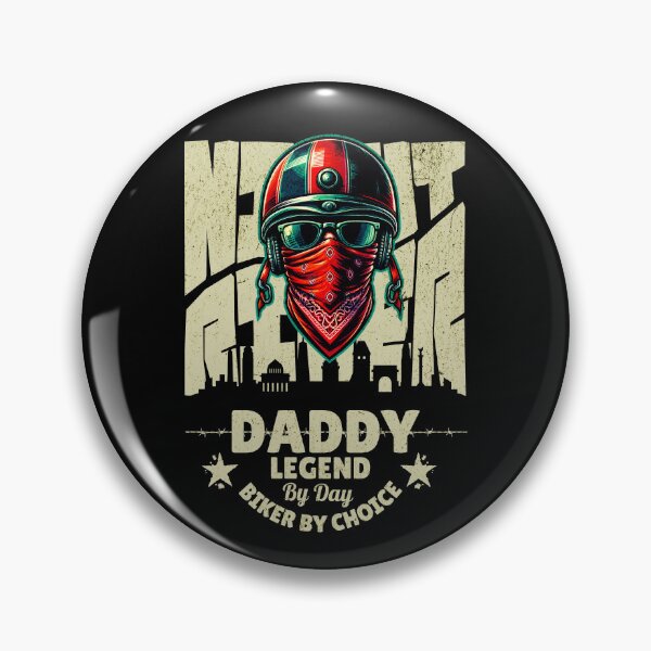 Item preview, Biker Motorcycle Dad Legend, Rider Daddy Red Bandana designed and sold by DAMOTAmagazine.