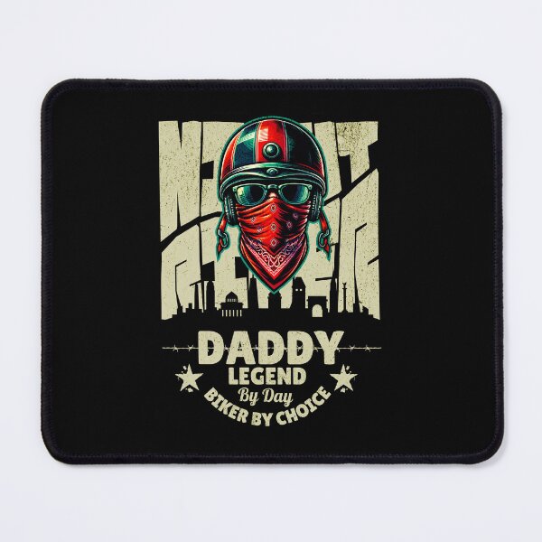 Item preview, Biker Motorcycle Dad Legend, Rider Daddy Red Bandana designed and sold by DAMOTAmagazine.