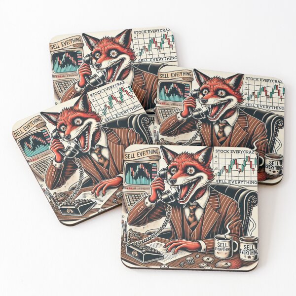 Item preview, The Frenzied Fox Trader – Wall Street Madness designed and sold by BeStartVision.