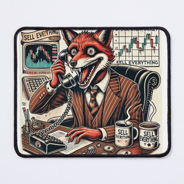 Item preview, The Frenzied Fox Trader – Wall Street Madness designed and sold by BeStartVision.
