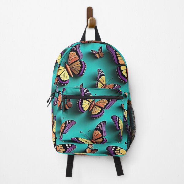 Item preview, Fluttering Rainbow Butterflies: Teal Dream designed and sold by AppliedDesigns1.