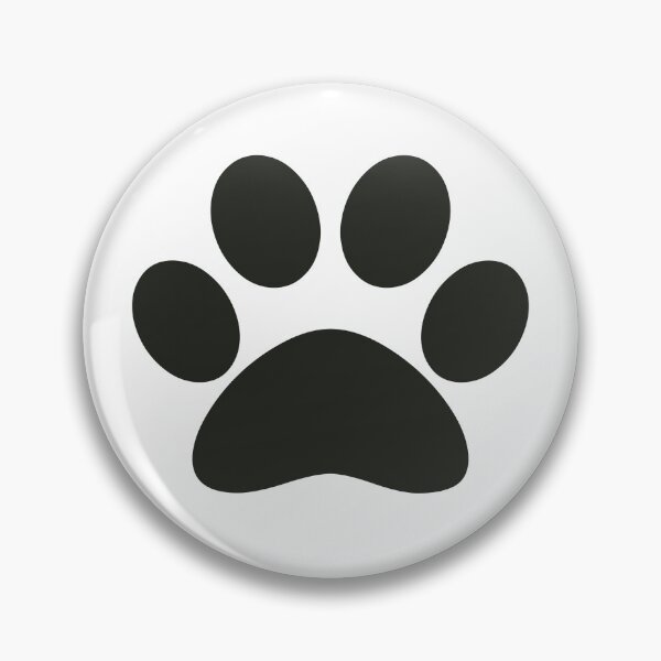Item preview, Simple Cute Dog Cat Pet Paw - Black designed and sold by MoePark.