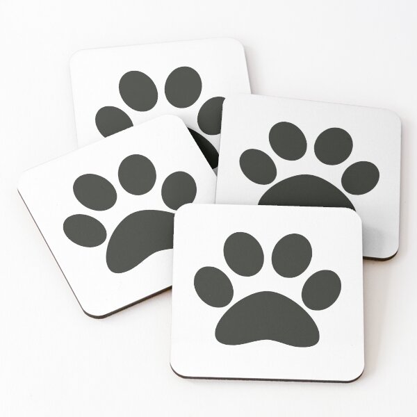 Item preview, Simple Cute Dog Cat Pet Paw - Black designed and sold by MoePark.