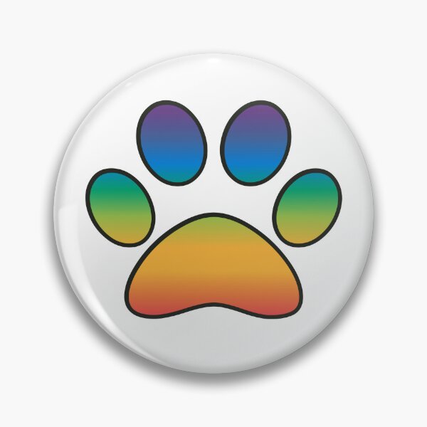 Item preview, Gradient Rainbow Bridge Pet Loss Pride Dog Cat Sympathy Paw designed and sold by MoePark.