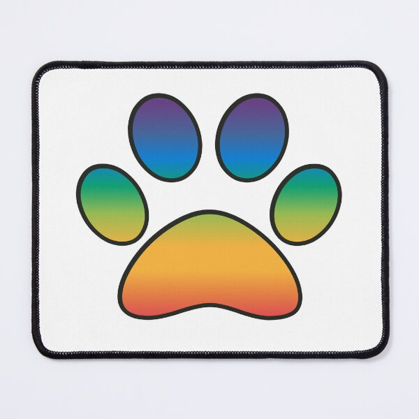 Item preview, Gradient Rainbow Bridge Pet Loss Pride Dog Cat Sympathy Paw designed and sold by MoePark.
