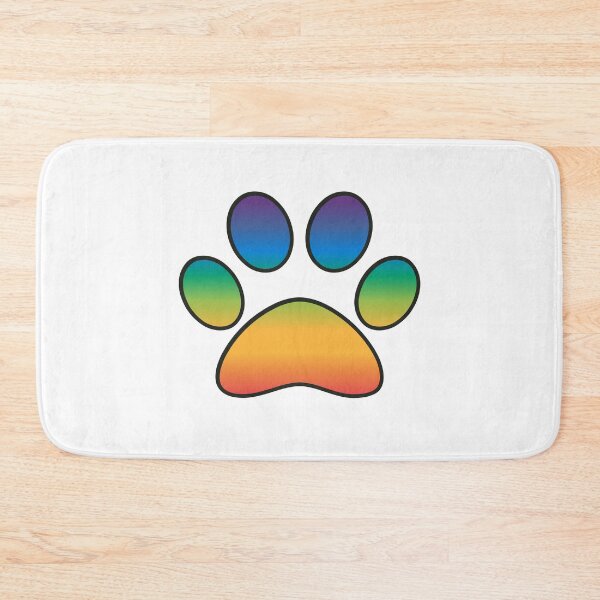 Item preview, Gradient Rainbow Bridge Pet Loss Pride Dog Cat Sympathy Paw designed and sold by MoePark.