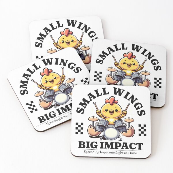 Item preview, Small wings Big Impact chicken designed and sold by Panda Creative Studio.