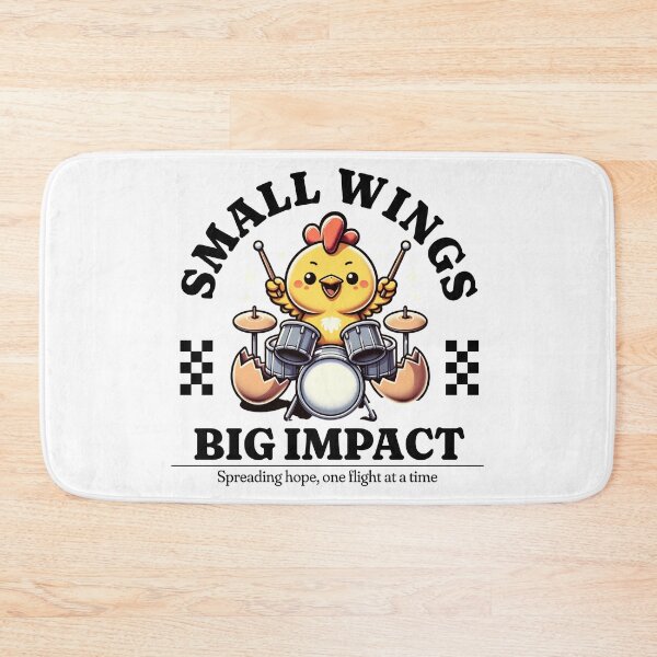 Item preview, Small wings Big Impact chicken designed and sold by Panda Creative Studio.