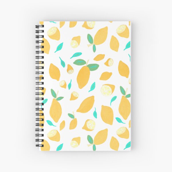 Aperçu de l'œuvre Motif citrons printemps fruits feuilles jaune vert créée et vendue par Manacraftoon.