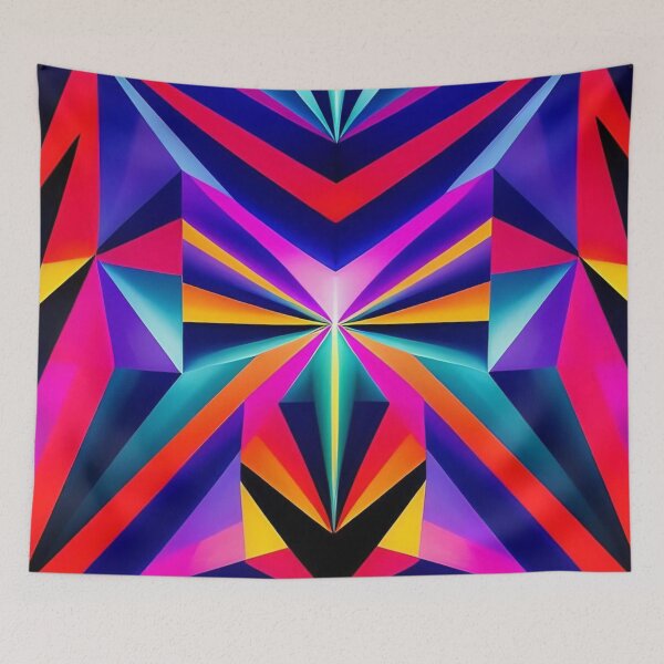 Item preview, Symmetrical Geometric Design Primitive Psychedelia designed and sold by Ciervo Primavera.