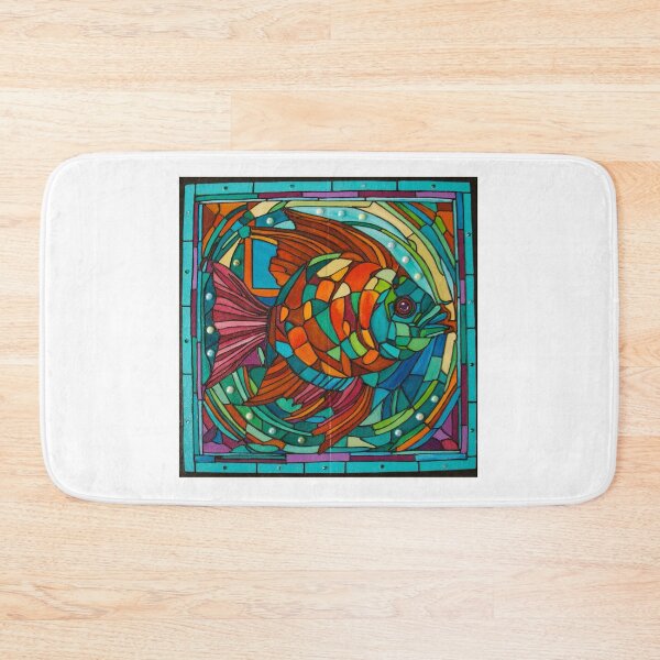 Item preview, Stained Glass Fish designed and sold by Megan JL Evans Art.