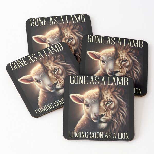 Item preview, Gone As a Lamb, Coming Soon As a Lion designed and sold by Coming Soon Christian Art.