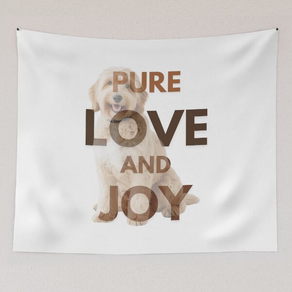Item preview, Pure Love and Joy – Adorable Sheepadoodle Dog Design designed and sold by Fredster1966.