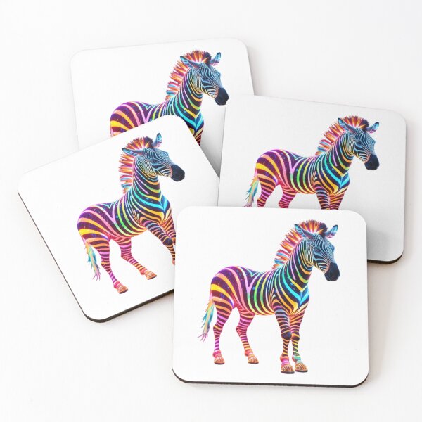Item preview, Rainbow Zebra: Where Color Meets Wild designed and sold by GloriousArtSKD.
