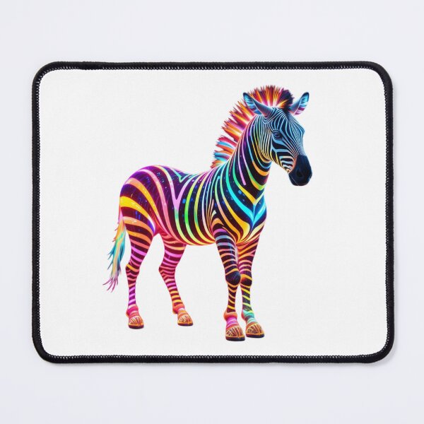 Item preview, Rainbow Zebra: Where Color Meets Wild designed and sold by GloriousArtSKD.