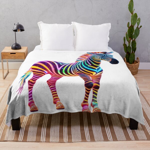 Item preview, Rainbow Zebra: Where Color Meets Wild designed and sold by GloriousArtSKD.