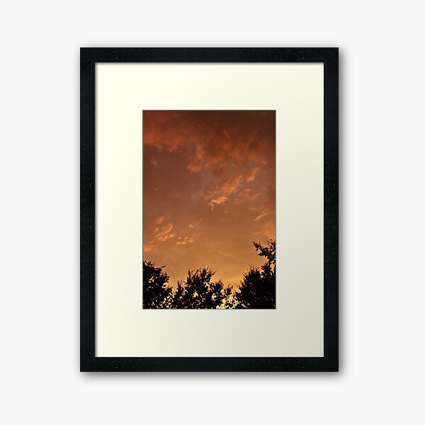 Aperçu de l'œuvre Ciel orange créée et vendue par JulieMaxwell.