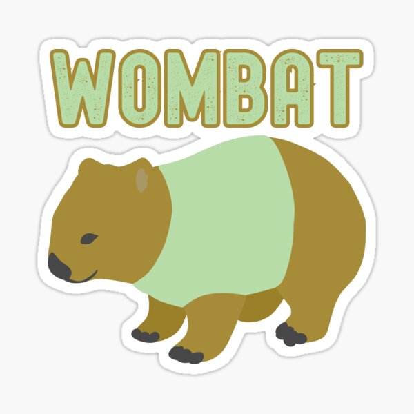 Vista previa del artículo con la obra «Wombat super lindo», diseñado y vendido por pUNKnown.