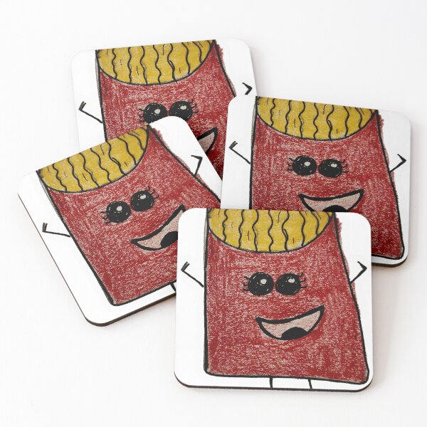 Item preview, French fries cartoon drawing designed and sold by Raineylanes.