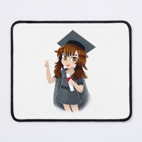 Item preview, Cute Anime girl in a graduation cape and hat designed and sold by jasmineberry.