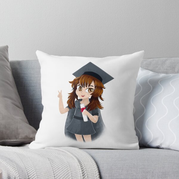 Item preview, Cute Anime girl in a graduation cape and hat designed and sold by jasmineberry.
