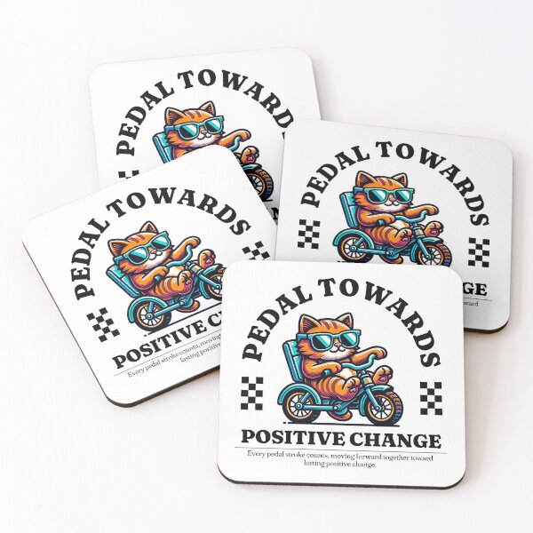 Item preview, Pedal to wards positive change designed and sold by Panda Creative Studio.