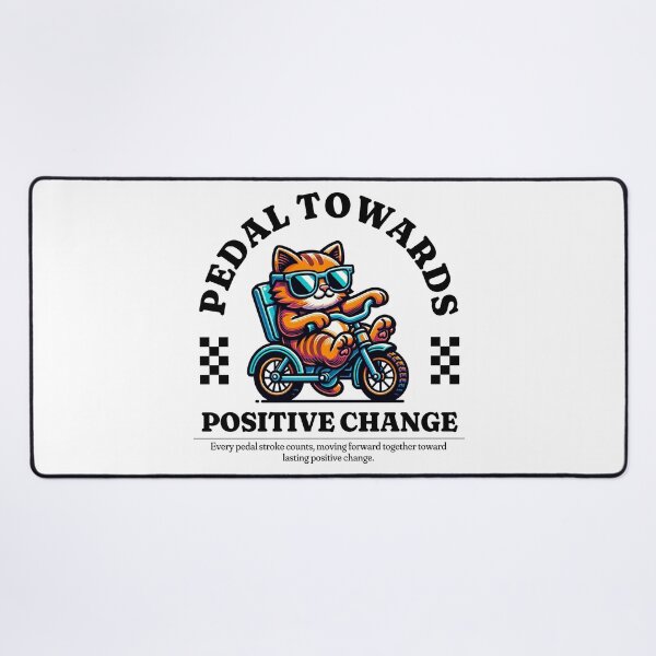 Item preview, Pedal to wards positive change designed and sold by Panda Creative Studio.