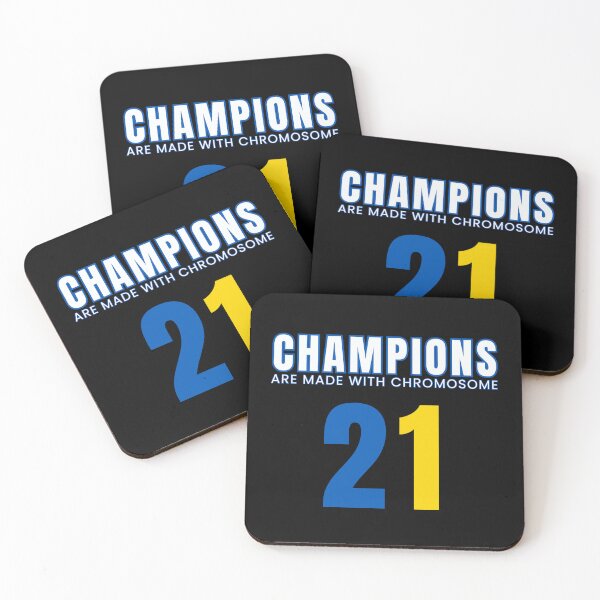 Item preview, Down Syndrome Awareness - Champions Are Made With Chromosome 21  designed and sold by WGBTee.