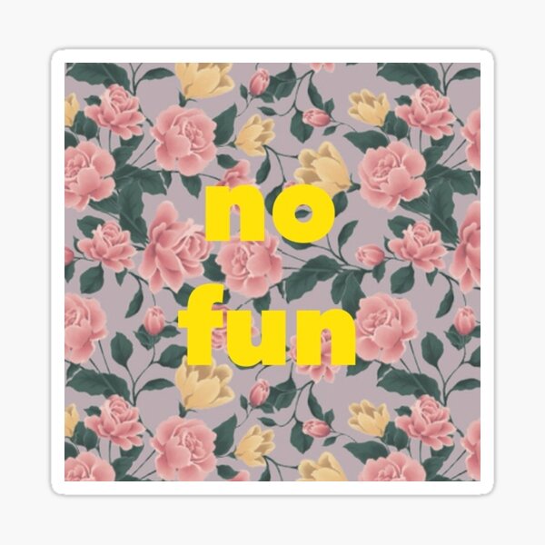 Vista previa del artículo con la obra «no es divertido», diseñado y vendido por 1CraftySquirrel.